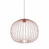 Lampa wisząca kolor ceglany ażurowa druciana okrągła minimalistyczna loftowa uniwersalna klasyczna SPHERA M 11305 TK-LIGHTING